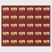 Papier Cadeau Papier Joy Et Peace Wrapper (Plat)