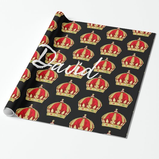 Papier Cadeau Papier King David Wrapping (Déroulé)