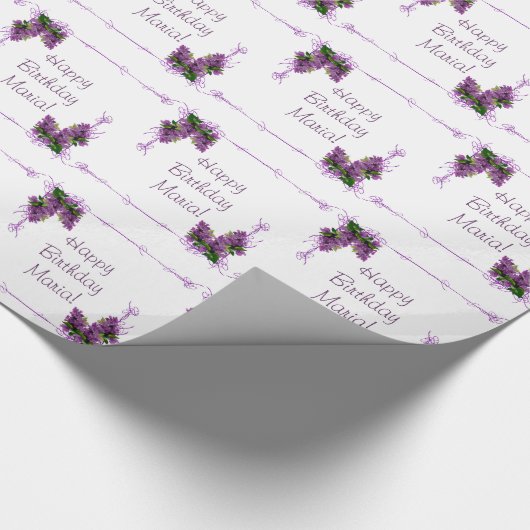 Papier Cadeau Papier Lilacs Wrapper (Coin)