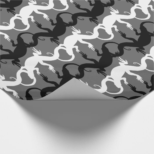 Papier Cadeau Papier Lizard à envelopper Reptile Art Papier de N (Coin)