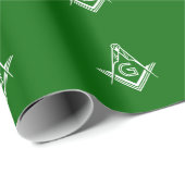 Papier Cadeau Papier maçonnique | Cadeau de Noël Freemason (Coin rond)