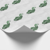 Papier Cadeau Papier Mariage Emerald Green Peacock (Coin)