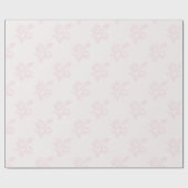 Papier Cadeau Papier Mariage Fleur de Tulipe Rose Delicat Dessin (Plat)