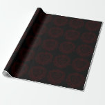 Papier Cadeau Papier Mariage gothique rouge et noir<br><div class="desc">Notre beau papier d'enveloppement gothique rouge et noir de coeur est sombre,  mais agréable avec notre design de défilement artistique. Ils sont conçus dans une collection de plusieurs objets afin que votre mariage entier puisse être coordonné avec le même style !</div>