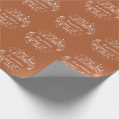 Papier Cadeau Papier Mariage rouille (Coin)