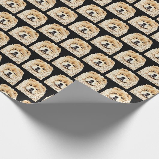 Papier Cadeau PAPIER MIRAGE Crème Chow (Coin)