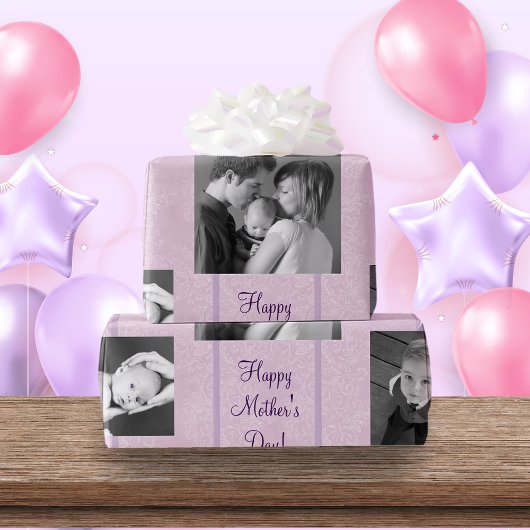 Papier Cadeau Papier Modèle personnalisé Abstrait Lavender