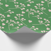 Papier Cadeau Papier Motif à feuille de fleurs (Coin)