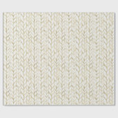 Papier Cadeau Papier Motif à Knit souple en crème neutre (Plat)