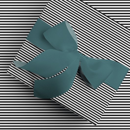 Papier Cadeau Papier Motif à rayures noir classique