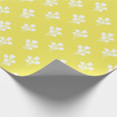 Papier Cadeau Papier Motif Abstrait jaune (Coin)