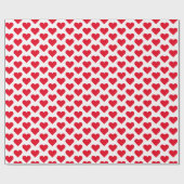 Papier Cadeau Papier Motif blanc et rouge (Plat)