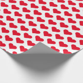 Papier Cadeau Papier Motif blanc et rouge (Coin)