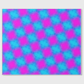 Papier Cadeau Papier Motif bleu et rose À damiers (Plat)