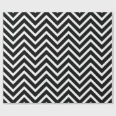 Papier Cadeau Papier Motif Chevron noir et blanc (Plat)