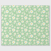 Papier Cadeau Papier Motif de marmite vert Sage (Plat)