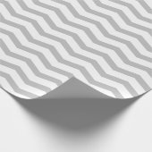 Papier Cadeau Papier motif du chevron gris (Coin)