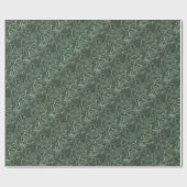 Papier Cadeau Papier Motif en marbre vert foncé (Plat)