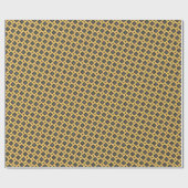 Papier Cadeau Papier Motif Enveloppant Jaune Et Noir En Boue (Plat)