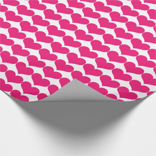 Papier Cadeau Papier Motif Enveloppement Coeur rose (Coin)