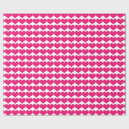 Papier Cadeau Papier Motif Enveloppement Coeur rose (Plat)