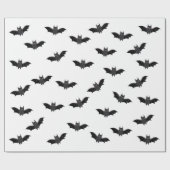 Papier Cadeau Papier Motif Halloween Bats (Plat)