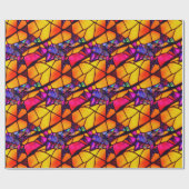 Papier Cadeau Papier Motif Halloween en verre teint (Plat)