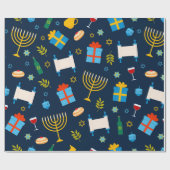 Papier Cadeau Papier Motif Hanoukka (Plat)