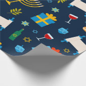 Papier Cadeau Papier Motif Hanoukka (Coin)