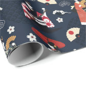 Papier Cadeau Papier Motif japonais (Coin rond)