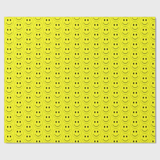 Papier Cadeau Papier Motif Jaune Jaune Visage Jaune (Plat)