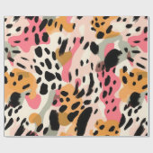 Papier Cadeau Papier Motif Leopard Abstrait (Plat)