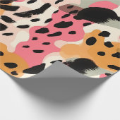 Papier Cadeau Papier Motif Leopard Abstrait (Coin)