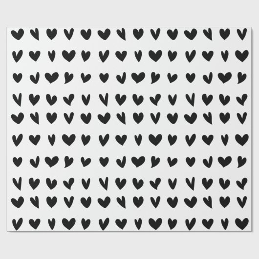 Papier Cadeau Papier Motif noir blanc (Plat)