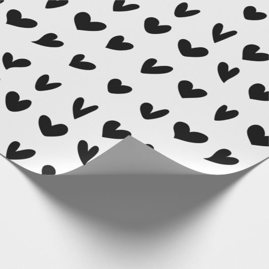 Papier Cadeau Papier Motif noir blanc (Coin)
