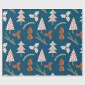 Papier Cadeau Papier Motif nordique de Noël (Plat)