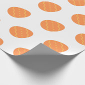 Papier Cadeau Papier Motif Orange Oeuf de Pâques (Coin)