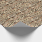 PAPIER CADEAU PAPIER MOTIF PHOTO DE GRAIN EN BOIS (Coin)