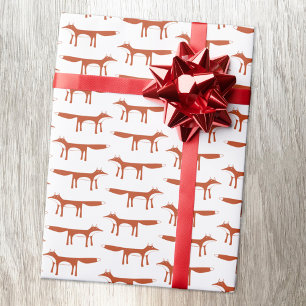Papier Cadeau Papier Motif Red Fox