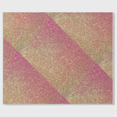 Papier Cadeau Papier Motif rose Parties scintillant or (Plat)