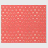 Papier Cadeau Papier Motif rouge Smile (Plat)