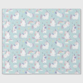 Papier Cadeau Papier Motif Unicorn (Plat)