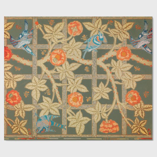Papier Cadeau Papier MOTIF William Morris (Plat)