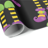 Papier Cadeau Papier Motif Wrapper Fancy Feet (Coin rond)