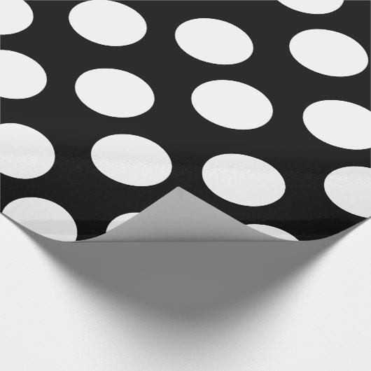 Papier Cadeau Papier noir et blanc d'emballage cadeau de point (Coin)