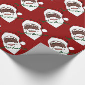 Papier Cadeau Papier noir Père Noël papier papier de Noël person (Coin)