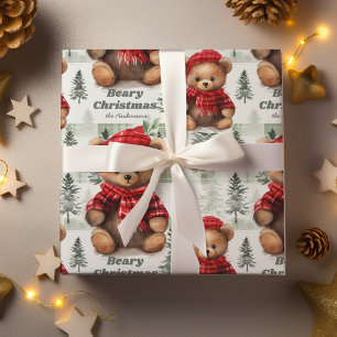 Papier Cadeau Papier Nounours Festif