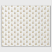 Papier Cadeau Papier-or de Noël (Plat)