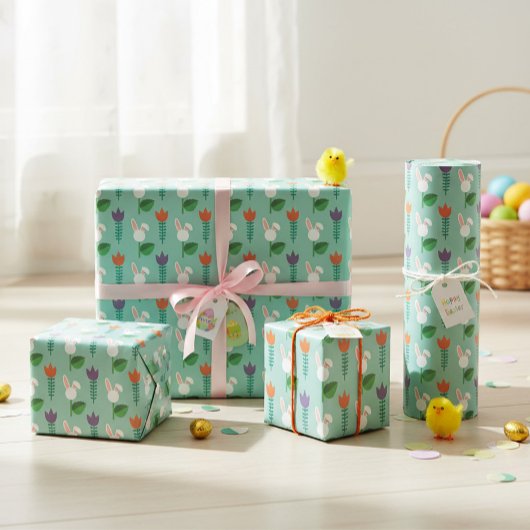 Papier Cadeau Papier Pastel Easter