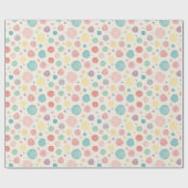 Papier Cadeau Papier Pastel Polka Dot : 30 Pouces x 6 Pieds (Plat)